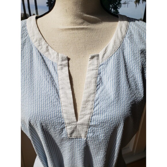 NEW Southern Tide Sky Blue Erica Performance Seersucker Dress Women’s 14 - Picture 10 of 16